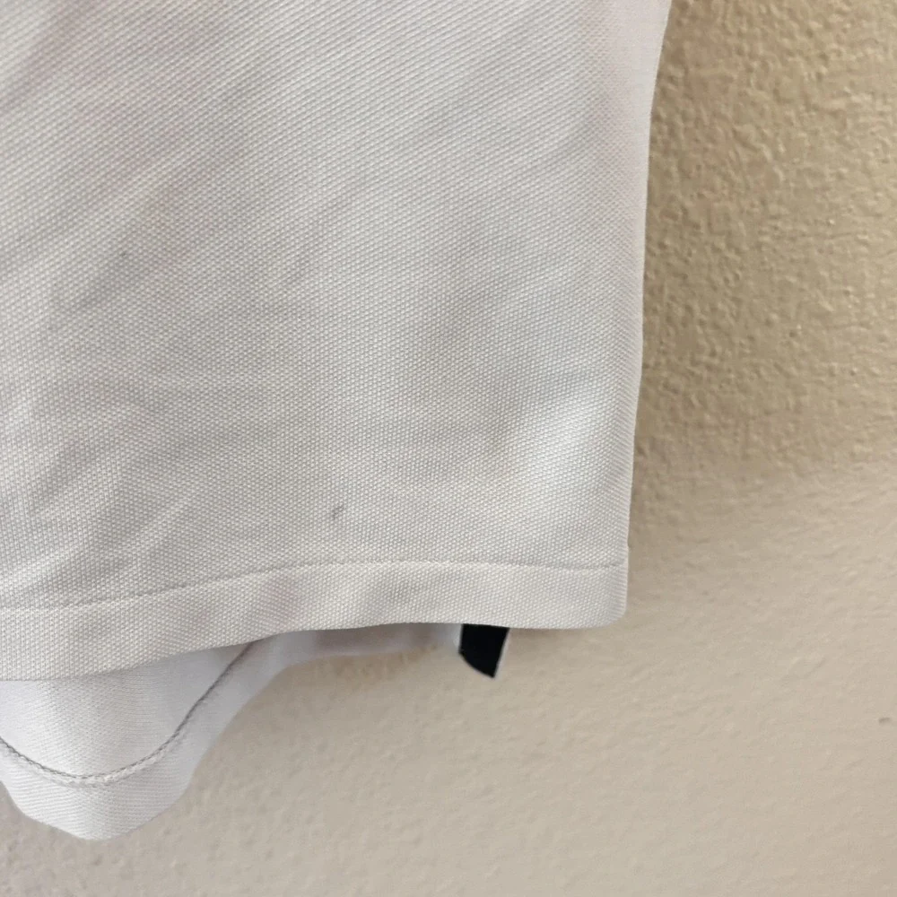 Polo Ralph Lauren Polo Shirt Mens XL White Polo 67 Training Large Pony FLAWS